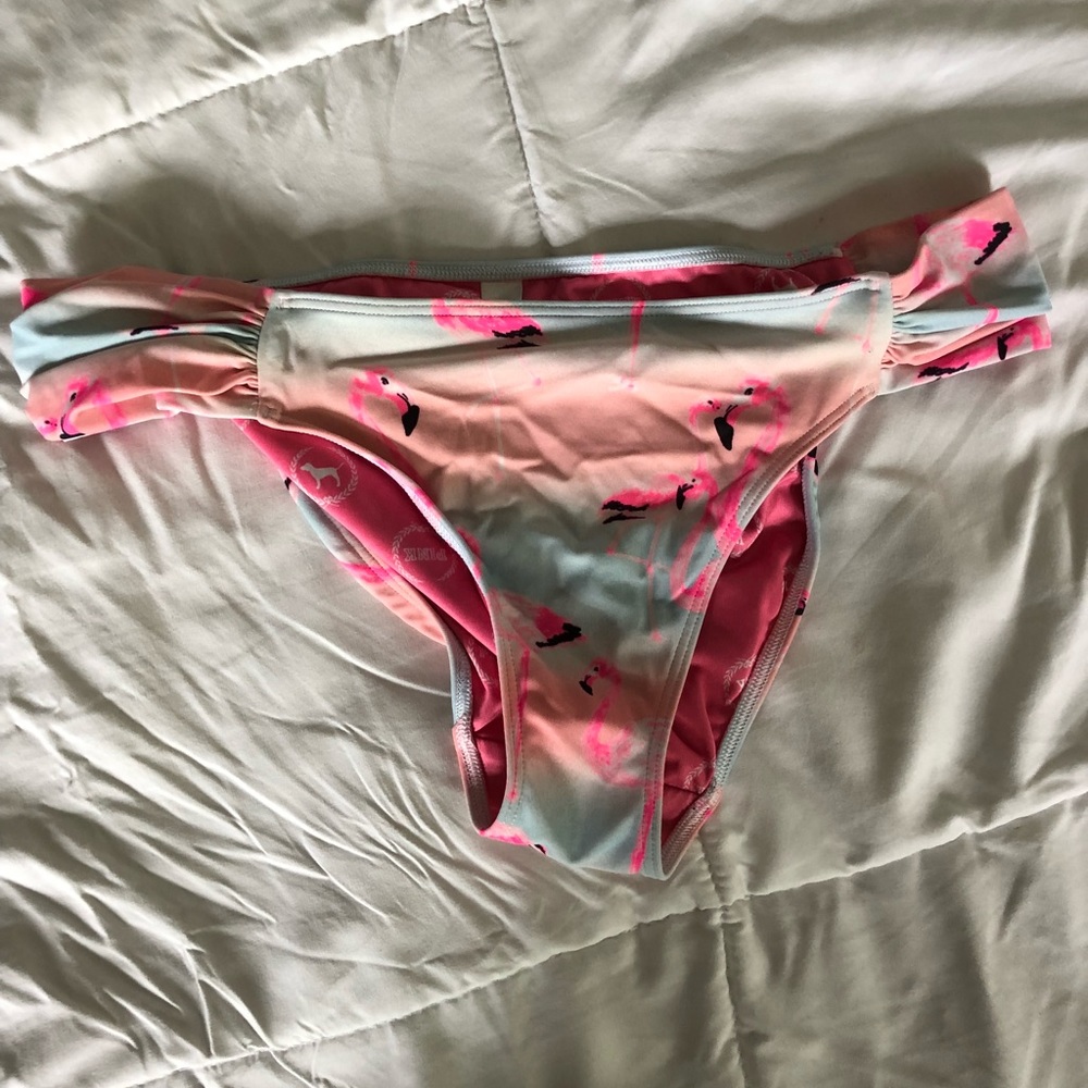 VS PINK bathing suit bottom with flamingos